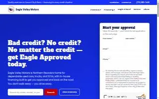 Eagle Valley Motors of Carson City website