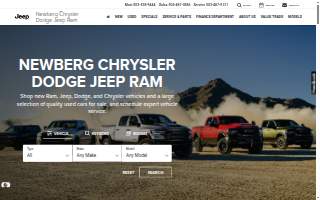 Newberg Chrysler Dodge Jeep Ram website