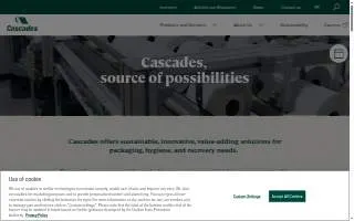 Cascades Coffee House website