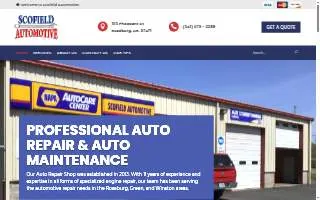 Scofield Automotive website