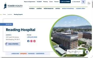 Reading Hospital website