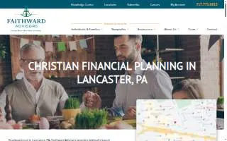 Faithward Advisors of Lancaster website