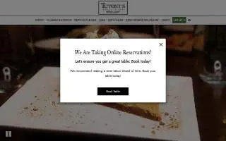 Tutoni's Restaurant website