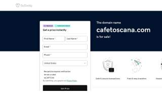 Cafe Toscana website