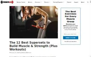 Supersets Gym of Easton website