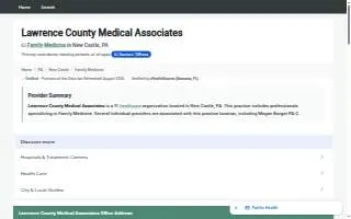 Lawrence County Medical Associates website