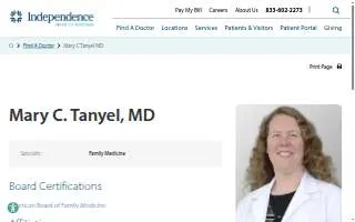 Dr. Mary Tanyel website