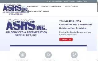 Refrigeration & Electric Supply of Pine Bluff website