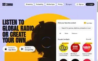 Zeno's website