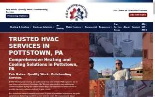 H & F Heating and Cooling website