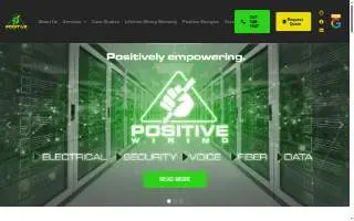 Positive Wiring Electrical & Structured Cabling LLC website