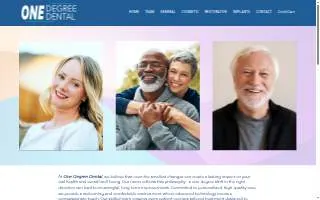 One Degree Dental (previously Huch Family Dental) website