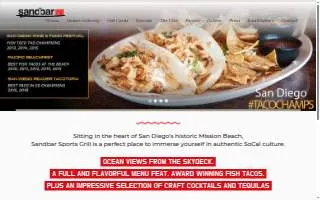 Sandbar & Grill of Juneau website