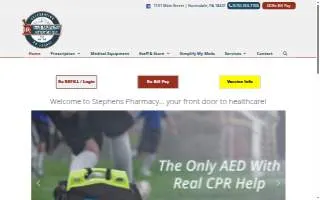 Stephens Compounding Pharmacy website