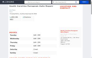 South Carolina European Auto Repair