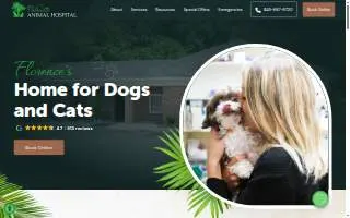 Palmetto Animal Hospital website