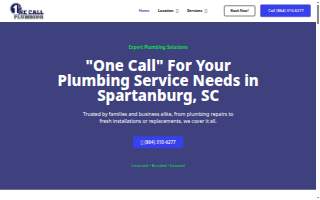 One Call Plumbing of Spartanburg