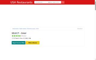 SELECT Restaurant - Greer