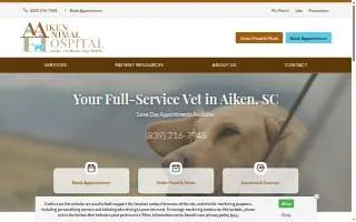 Aiken Animal Hospital website