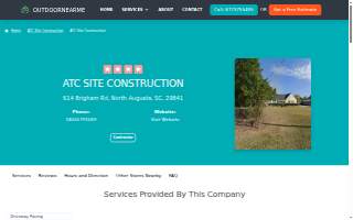 ATC Site Construction website