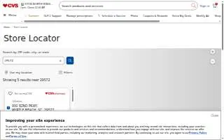 CVS Pharmacy of Coral Terrace website