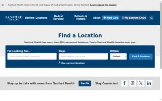 Sanford Aberdeen Medical Center website
