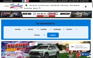 Brookings Auto Mall website