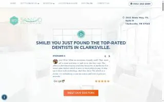 Sango Family Dentistry website