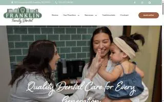 Franklin Family Dental website