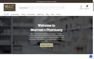 Marcum's Pharmacy website