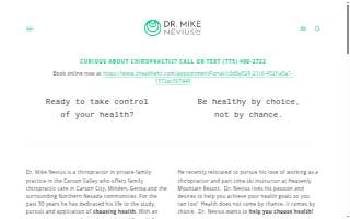 dr. mike nevius chiropractor