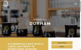 The Press Coffee Co website