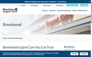 Physicians Urgent Care of Brentwood