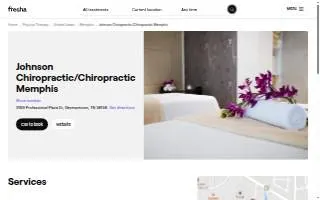 Johnson Chiropractic/Chiropractic Memphis website