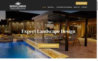 Brendan Johnson Landscaping website