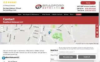 Bradford Autocare LLC website
