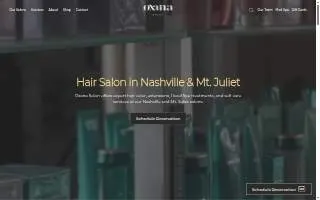 Oxana Salon and Spa website