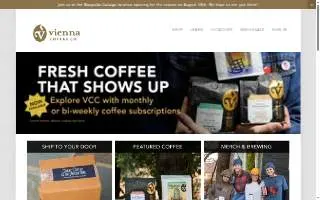 Vienna Coffee Company website