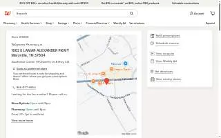 Walgreens of Maryville website