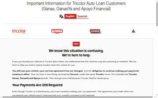 Tricolor Auto - McAllen website