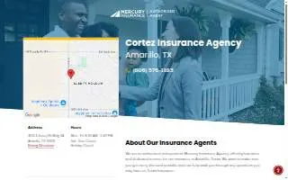 Cortez Insurance Agency website