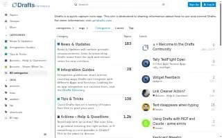 Drafts website