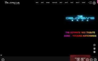 Deloreans 80s Bar website