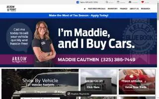 Arrow Point Auto Mall website