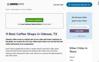 The Coffee Shop of Odessa website