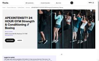APEXINTENSITY 24 HOUR GYM Strength & Conditioning // Boxing