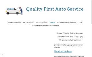 Quality First Auto Service
