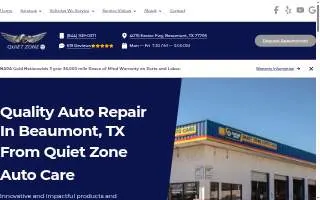 Quiet Zone Auto Care website