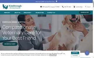 Kimbrough Animal Hospital website