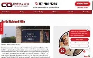 Coventry & Gattis A/C, Inc. website